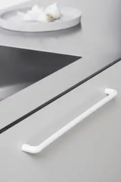 Click Here To Enlarge This Photo Of Furnipart 'Carve' Cabinet Pull L333mm / C320mm - Matt White (552520320-0500)