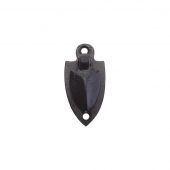 FF04 - Zoo Hardware Foxcote Foundries Stanrd Profile Shield Escutcheon (Covered) - Black Antique