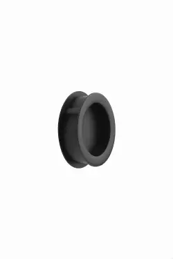 Click Here To Enlarge This Photo Of Furnipart 'Tub' Round Recessed Flush Cabinet Pull D65mm - Matt Black (552620065-99)
