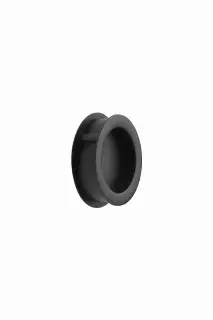 Furnipart 'Tub' Round Recessed Flush Cabinet Pull D65mm - Matt Black (552620065-99)