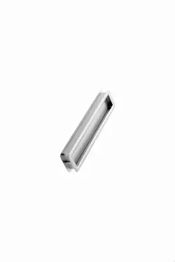 Click Here To Enlarge This Photo Of Furnipart 'Tub' Straight Recessed Flush Cabinet Pull L202mm - Inox Look (552720202-66)