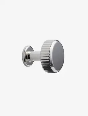 Click Here To Enlarge This Photo Of Furnipart 'Villa' Round Cabinet Knob D30mm - Bright Nickel (552920030-06)