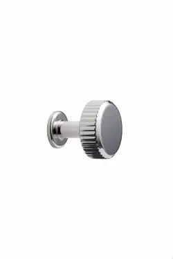 Click Here To Enlarge This Photo Of Furnipart 'Villa' Round Cabinet Knob D30mm - Bright Nickel (552920030-06)