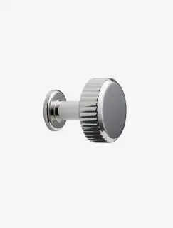Furnipart 'Villa' Round Cabinet Knob D30mm - Bright Nickel (552920030-06)