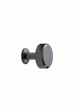 Click Here To Enlarge This Photo Of Furnipart 'Villa' Round Cabinet Knob D30mm - Black Nickel (552920030-70)
