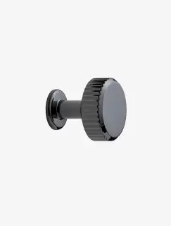 Furnipart 'Villa' Round Cabinet Knob D30mm - Black Nickel (552920030-70)