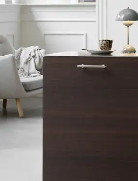 Click Here To Enlarge This Photo Of Furnipart 'Villa' Cabinet Pull L178mm / C128mm - Bright Nickel (553020128-06)