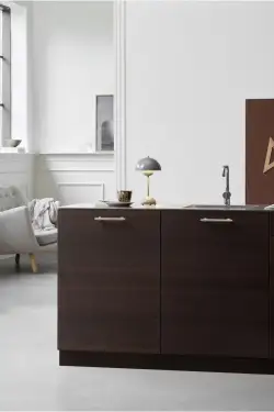 Click Here To Enlarge This Photo Of Furnipart 'Villa' Cabinet Pull L178mm / C128mm - Bright Nickel (553020128-06)