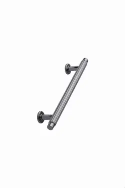 Click Here To Enlarge This Photo Of Furnipart 'Villa' Cabinet Pull L178mm / C128mm - Black Nickel (553020128-70)