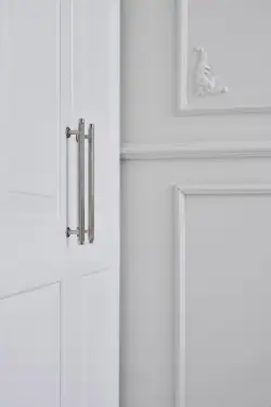 Click Here To Enlarge This Photo Of Furnipart 'Villa' Cabinet Pull L242mm / C192mm - Bright Nickel (553020192-06)