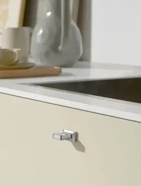 Click Here To Enlarge This Photo Of Furnipart 'Heritage' Cabinet Knob L36mm / C16mm - Bright Nickel (554920016-06)