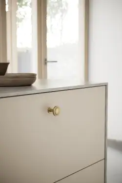 Click Here To Enlarge This Photo Of Furnipart 'Chateau' Cabinet Knob D30mm - Dark Brushed Gold (555120030-35)