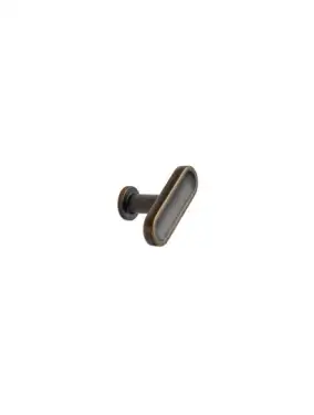 Click Here To Enlarge This Photo Of Furnipart 'Chateau' T Knob L52mm - Antique Brown (555220052-23)