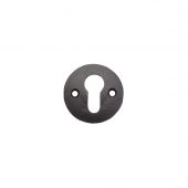 FF08 - Zoo Hardware Foxcote Foundries Euro Profile Escutcheon - Black Antique