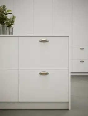Click Here To Enlarge This Photo Of Furnipart 'Luna' Cup Pull L121mm / C96mm - Inox Look (556820096-66)