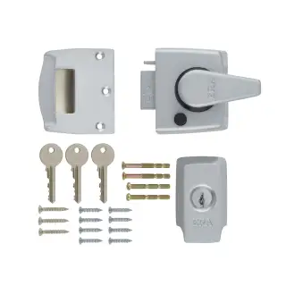 1530-35-1 ERA 40mm British Standard (BS8621) Keyless Egress High Security Nightlatch Door Lock - Satin Chrome