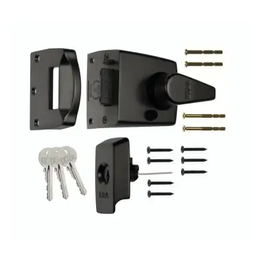 Click Here To Enlarge This Photo Of 1730-10-1 ERA 60mm British Standard (BS8621) Keyless Egress High Security Nightlatch Door Lock - Black