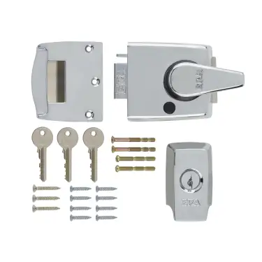 Click Here To Enlarge This Photo Of 1730-37-1 ERA 60mm British Standard (BS8621) Keyless Egress High Security Nightlatch Door Lock - Polished Chrome