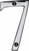 C1560 7-PC Heritage Brass Numeral 7 Face Fix 76mm (3") Polished Chrome Finish