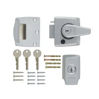 1830-35-1 ERA 40mm British Standard (BS3621) High Security Nightlatch Door Lock - Satin Chrome