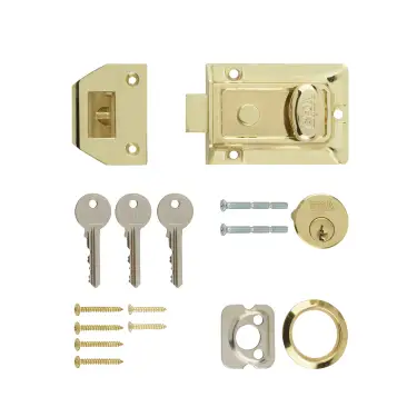 Click Here To Enlarge This Photo Of 133-31 ERA 60mm Traditional Nightlatch Door Lock - Brass