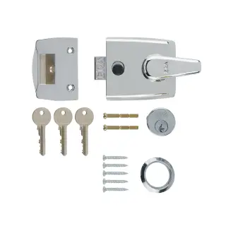 1630-37-1 ERA 60mm Replacement Nightlatch Door Lock - Polished Chrome
