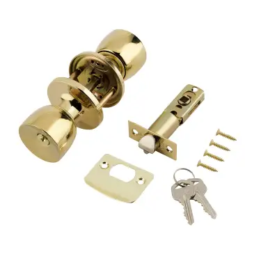Click Here To Enlarge This Photo Of 166-31A ERA 'Tulip' Entrance Lock Mortice Knobset - Polished Brass