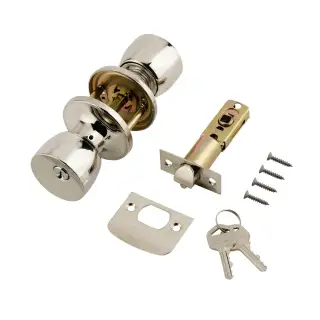 166-61A ERA 'Tulip' Entrance Lock Mortice Knobset - Polished Chrome