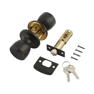 166-MB-1 ERA 'Tulip' Entrance Lock Mortice Knobset - Matt Black