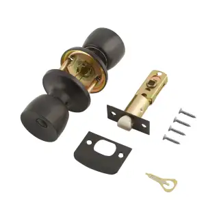 168-MB-1 ERA 'Tulip' Privacy Lock Mortice Knobset - Matt Black