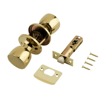 Click Here To Enlarge This Photo Of 170-31A ERA 'Tulip' Passage Knob Mortice Knobset - Polished Brass