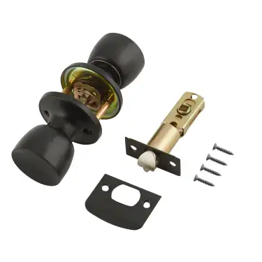 Click Here To Enlarge This Photo Of 170-MB-1 ERA 'Tulip' Passage Knob Mortice Knobset - Matt Black