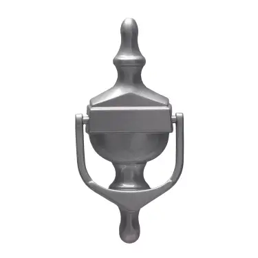 Click Here To Enlarge This Photo Of 4A002 Fab & Fix Medium Nu Victorian Urn Door Knocker Without Spyhole (Face Fix) Silver