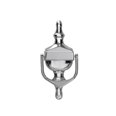 Click Here To Enlarge This Photo Of 4A004 Fab & Fix Medium Nu Victorian Urn Door Knocker Without Spyhole (Face Fix) Hardex Chrome