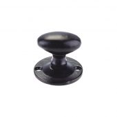 FF13 - Zoo Hardware Foxcote Foundries Oval Thumb Turn to suit Rack Bolt (Star Spindle) Black Antique