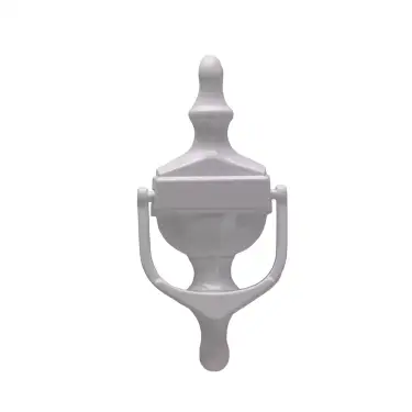 Click Here To Enlarge This Photo Of 4A200 Fab & Fix Large Nu Victorian Urn Door Knocker Without Spyhole (Face Fix) White