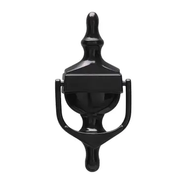 Click Here To Enlarge This Photo Of 4A201 Fab & Fix Large Nu Victorian Urn Door Knocker Without Spyhole (Face Fix) Black