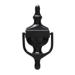 4A201 Fab & Fix Large Nu Victorian Urn Door Knocker Without Spyhole (Face Fix) Black