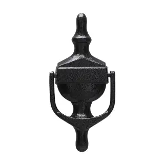 4A209 Fab & Fix Large Nu Victorian Urn Door Knocker Without Spyhole (Face Fix) Antique Black