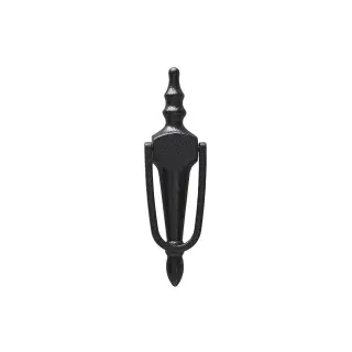 4A309 Fab & Fix Slim Nu Victorian Urn Large Door Knocker Without Spyhole (Face Fix) Antique Black