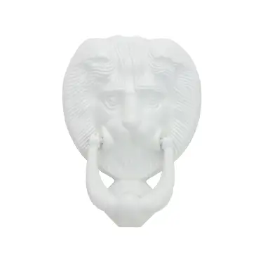 Click Here To Enlarge This Photo Of 4A400 Fab & Fix Nu Lion's Head Door Knocker White