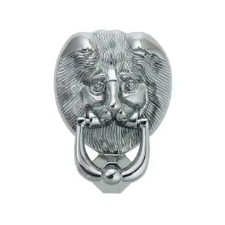 4A401 Fab & Fix Nu Lion's Head Door Knocker Hardex Chrome
