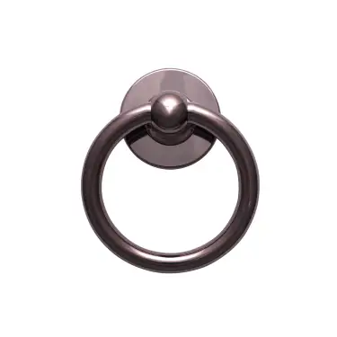 Click Here To Enlarge This Photo Of 4A601 Fab & Fix Bull Ring Door Knocker (Face Fix) Hardex Bronze