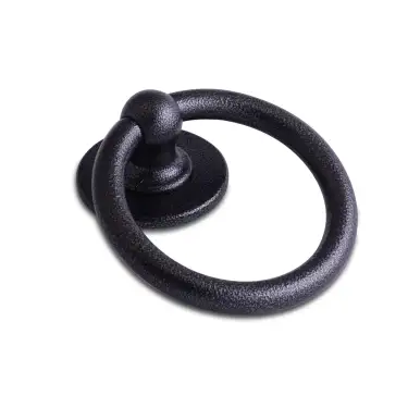 Click Here To Enlarge This Photo Of 4A603 Fab & Fix Bull Ring Door Knocker (Face Fix) Antique Black