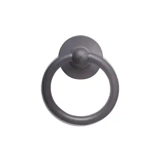 4A604 Fab & Fix Bull Ring Door Knocker (Face Fix) Hardex Graphite