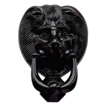 Click Here To Enlarge This Photo Of 8F000 Fab & Fix Nu Lion's Head Door Knocker Black