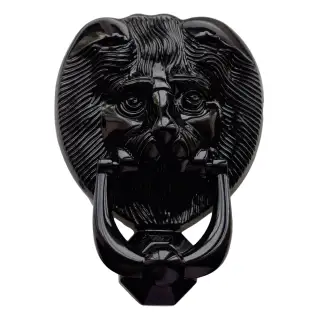 8F000 Fab & Fix Nu Lion's Head Door Knocker Black