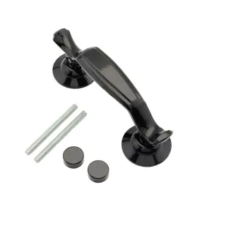 DFNKNDKBK-TF Fab & Fix Doctors Door Knocker Black (Bolt Fix)