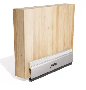 Click Here To Enlarge This Photo Of RP60 Raven Surface Mounted Automatic Drop Down Seal 920mm (can be cut down to 450mm)