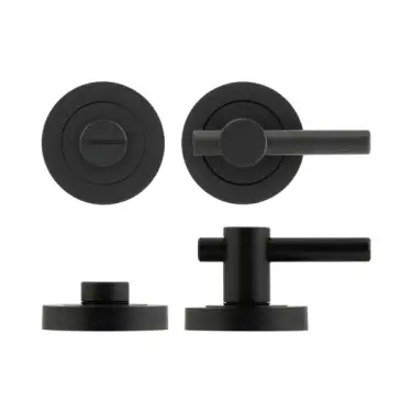 Click Here To Enlarge This Photo Of JV856MB Frelan Hardware Jedo Contemporary Plain Bar Turn & Release - Matt Black